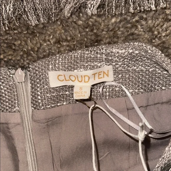 Cloud Ten mocha Tweed Crop Top and skirt set - Picture 5 of 6